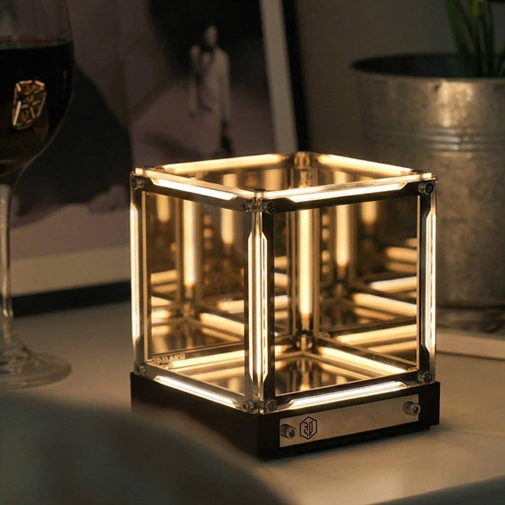 Dimmable Cube Infinity Mirror Night Light