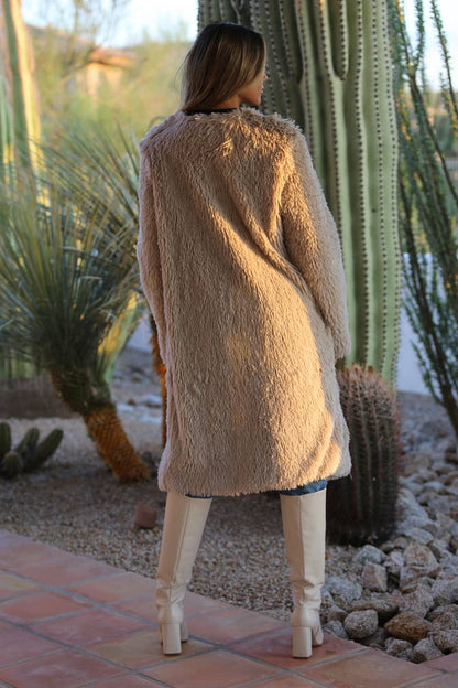 SJ711-ASIS FAUX FUR COAT
