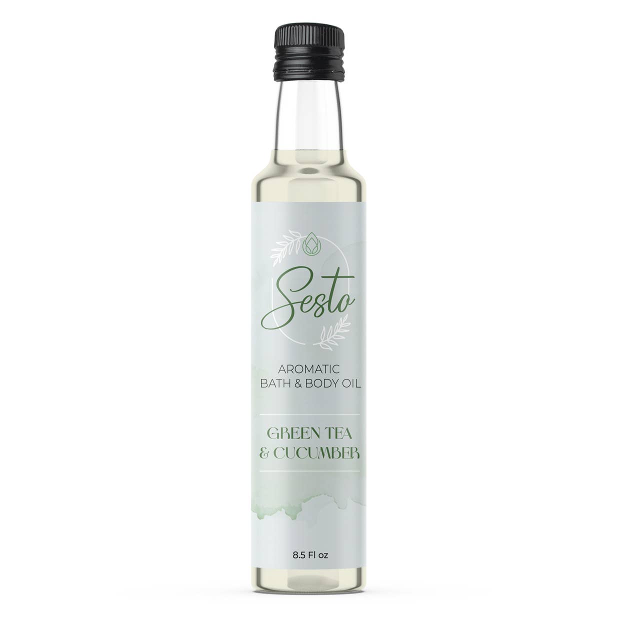 Sesto Aromatic Bath & Massage Oil - Green Tea & Cucumber