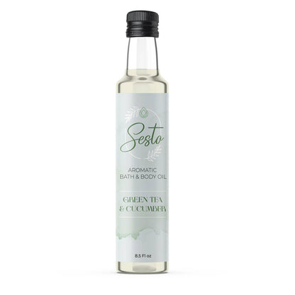 Sesto Aromatic Bath & Massage Oil - Green Tea & Cucumber