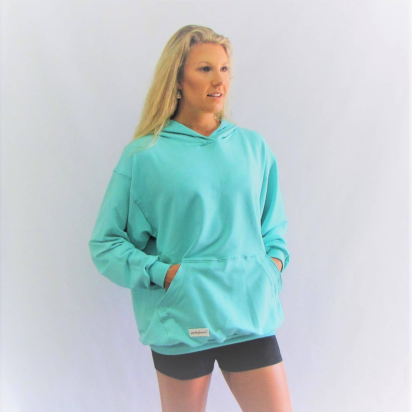 Hoodie bamboo/cotton: Denim / X large