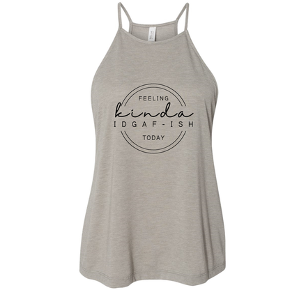Feeling Kinda IDGAF-ish Today Tank Top: Peach / Small