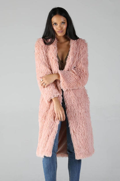 SJ711-ASIS FAUX FUR COAT