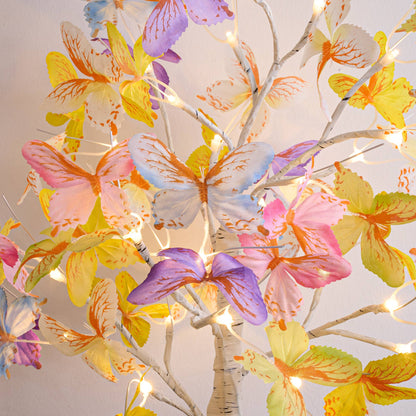 Lighted Birch Table Lamp