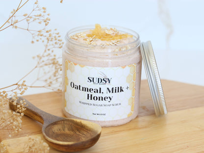 Oatmeal, Milk + Honey Whipped Sugar Scrub