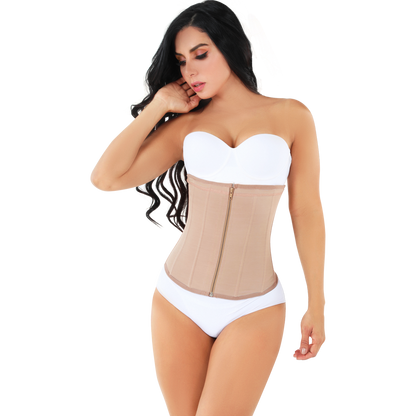 Powernet Waist Trainer Strapless: Black / 4XL