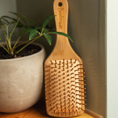 Bamboo Paddle Hairbrush - Square | Summer Bestseller