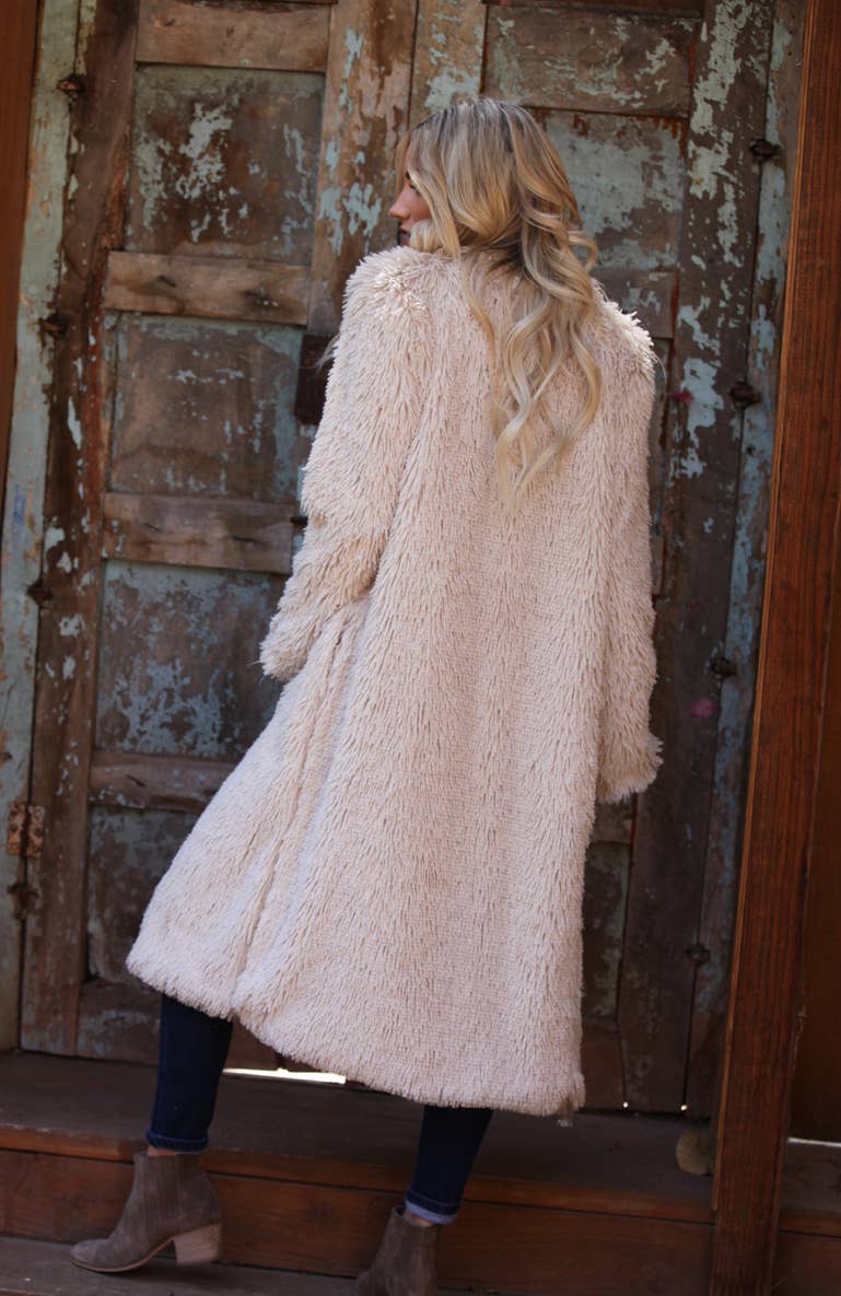 SJ711-ASIS FAUX FUR COAT