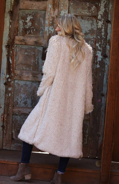 SJ711-ASIS FAUX FUR COAT