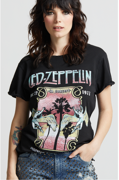 LED ZEPPELIN Med IN CONCERT INGLEWOOD: Black / M 302128 - 930