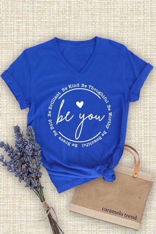 Be you Unisex Short Sleeve V Neck T-Shirt