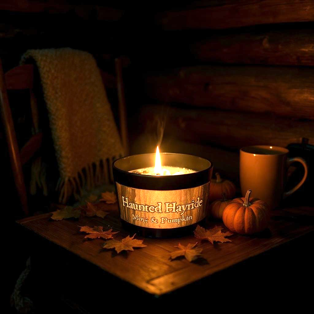 Haunted Hayride Candle | Moss & Pumpkin | Halloween