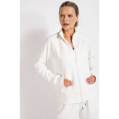 PONTI JACKET WITH POCKET: Charcoal / S