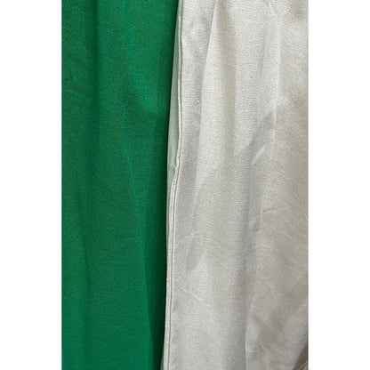 PLUS SIZE LINEN ELASTIC WAIST WIDE LEG PANTS: Black / 1X