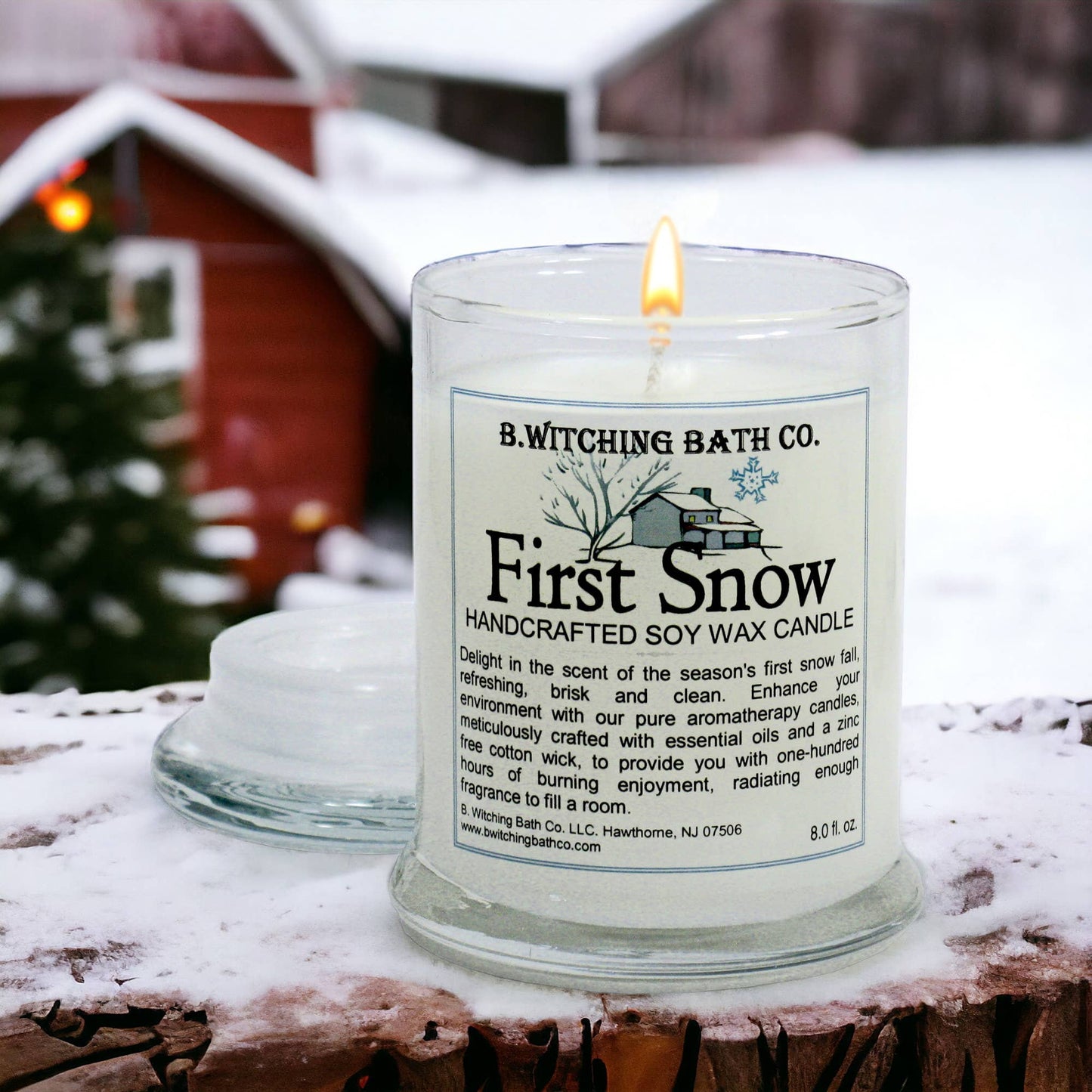 First Snow Soy Wax Apothecary Candles 8oz