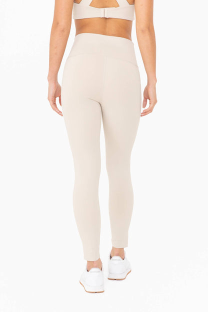 Laser-Cut and Bonded Essential Foldover Highwaist Leggings: CANDY PINK / S:M:L (2:2:2)