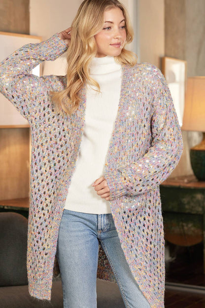 OPEN KNIT CARDIGAN