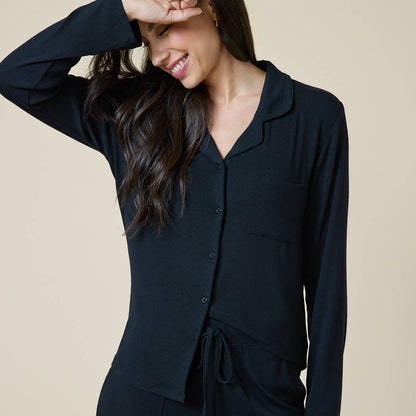 Aria - Slim Notch Collar PJ Set
