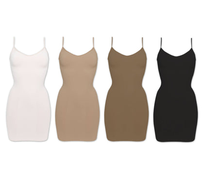 Non Slip Dress: Mocha Large