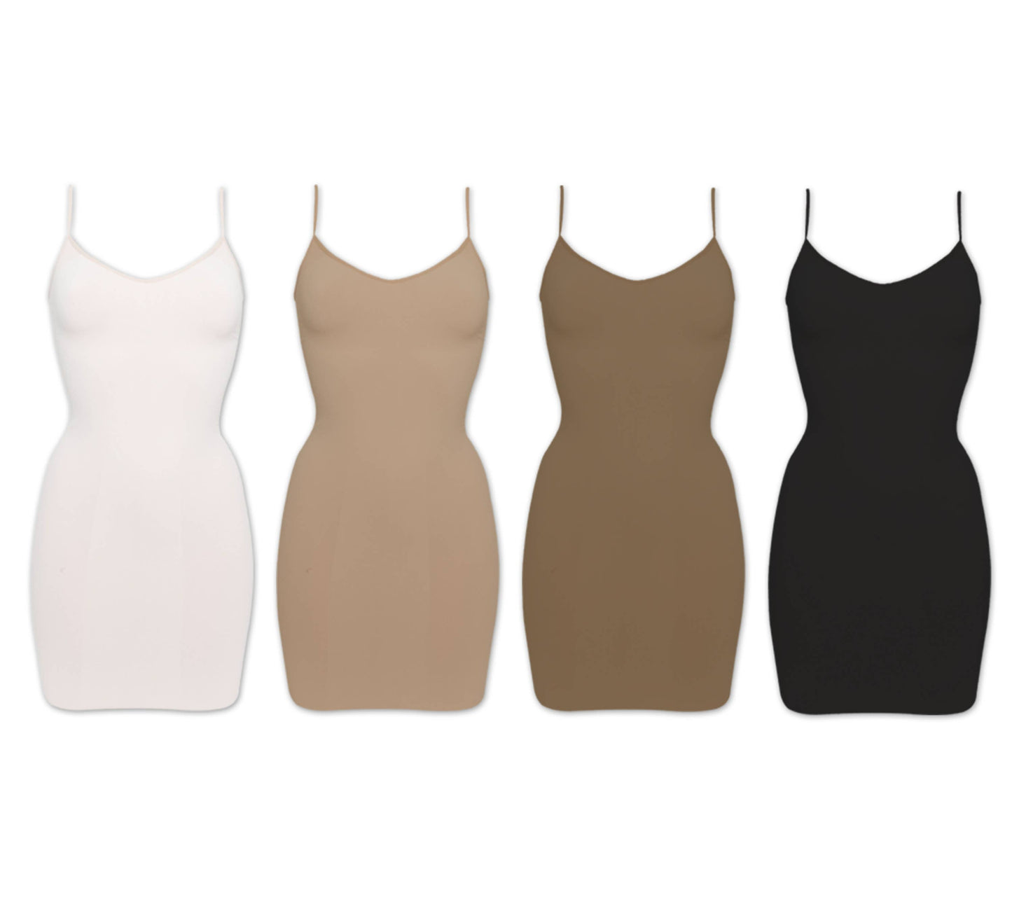 Non Slip Dress: Mocha XXLarge