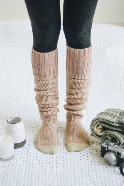 Warm & Soft Open Work Knit Lounge Socks 🧦