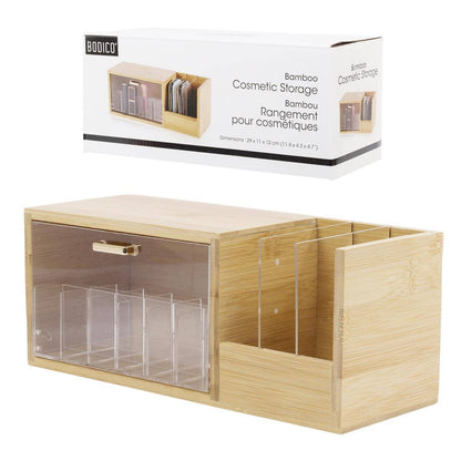Stylish and Eco-Friendly Bodico Bamboo Cosmetic Storage