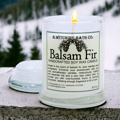 Balsam Fir Soy Wax Apothecary Candles 8oz