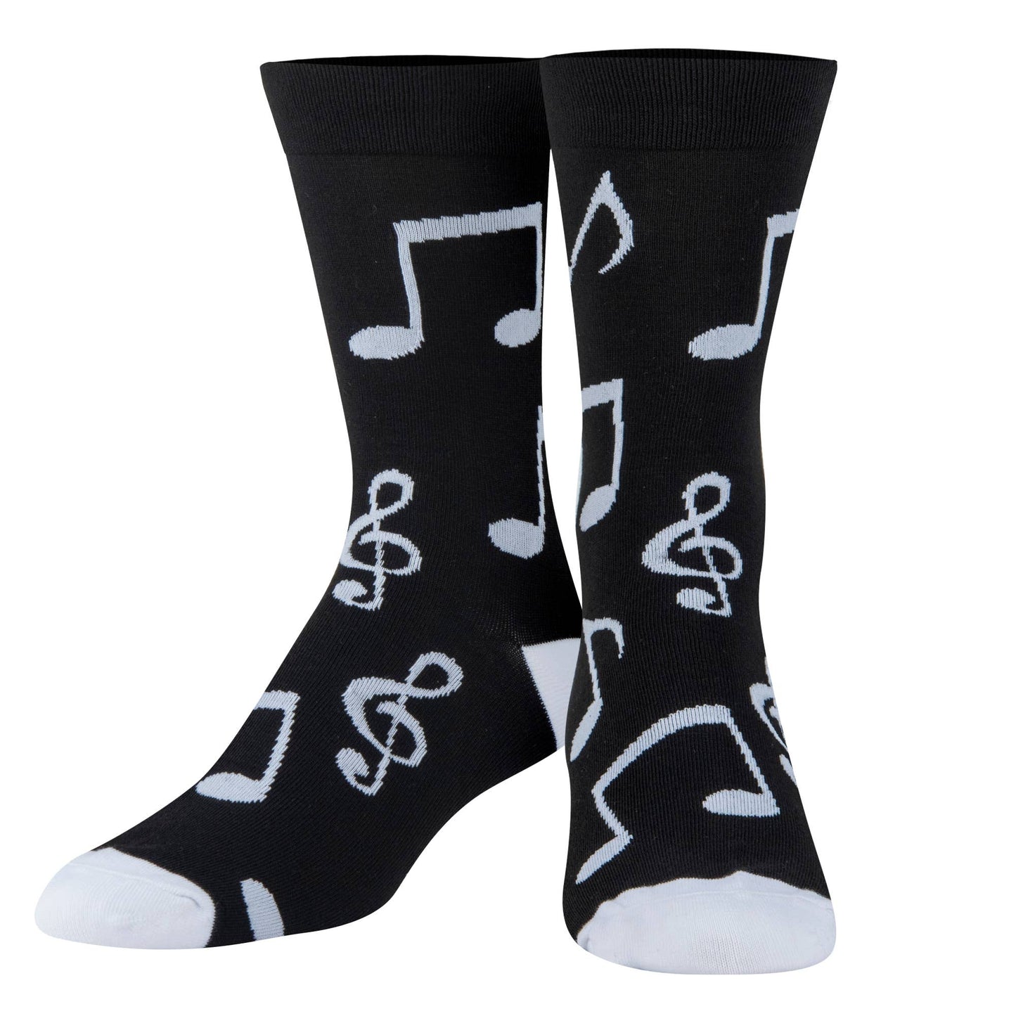 Crazy Socks - Mens Crew - Music Notes