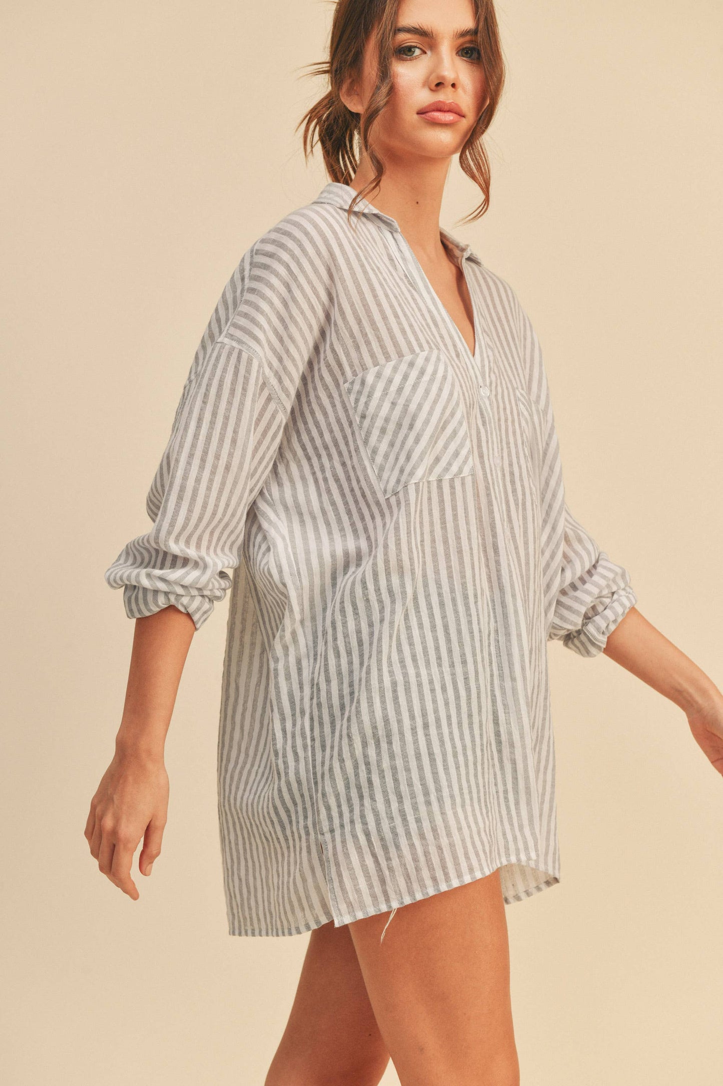 MMT549     STRIPED BUTTON DOWN SHIRTS