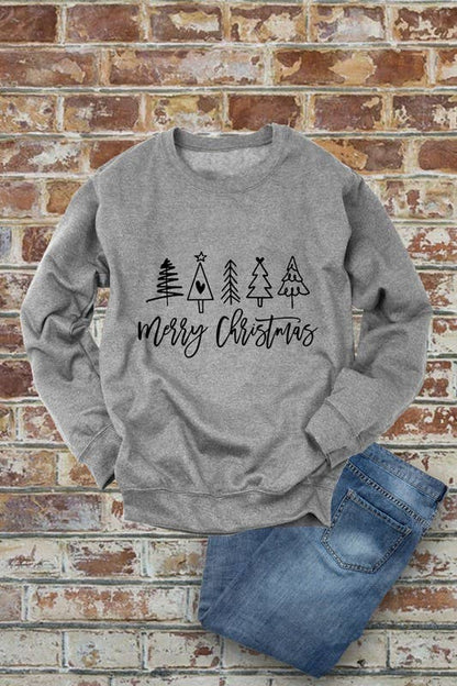 Merry Christmas, Christmas, PLUS Unisex Crewneck Fleece Sweatshirts: Charcoal / XXL