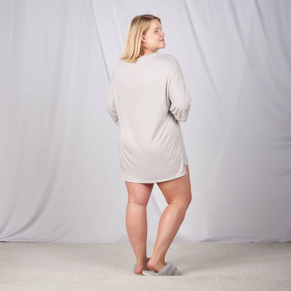 Faceplant Bamboo® and Organic Cotton Oversized boyfriend tee: Black / Small/Medium