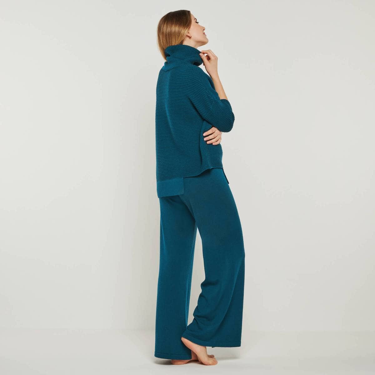 LOUNGEWEAR SET - Sweater Bailey & Pants Bailey: Teal / S