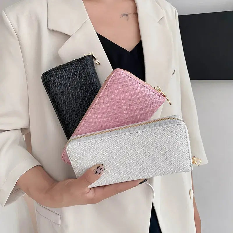 Designer Wallet Card Holder: Grey