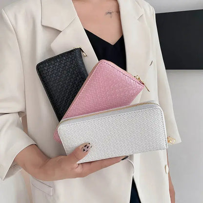 Designer Wallet Card Holder: Grey