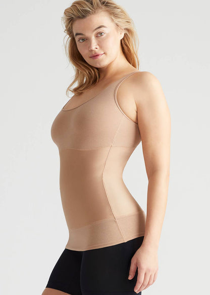 Alice Yummie Tummie® 3-Panel Shaping Tank: Almond / XL