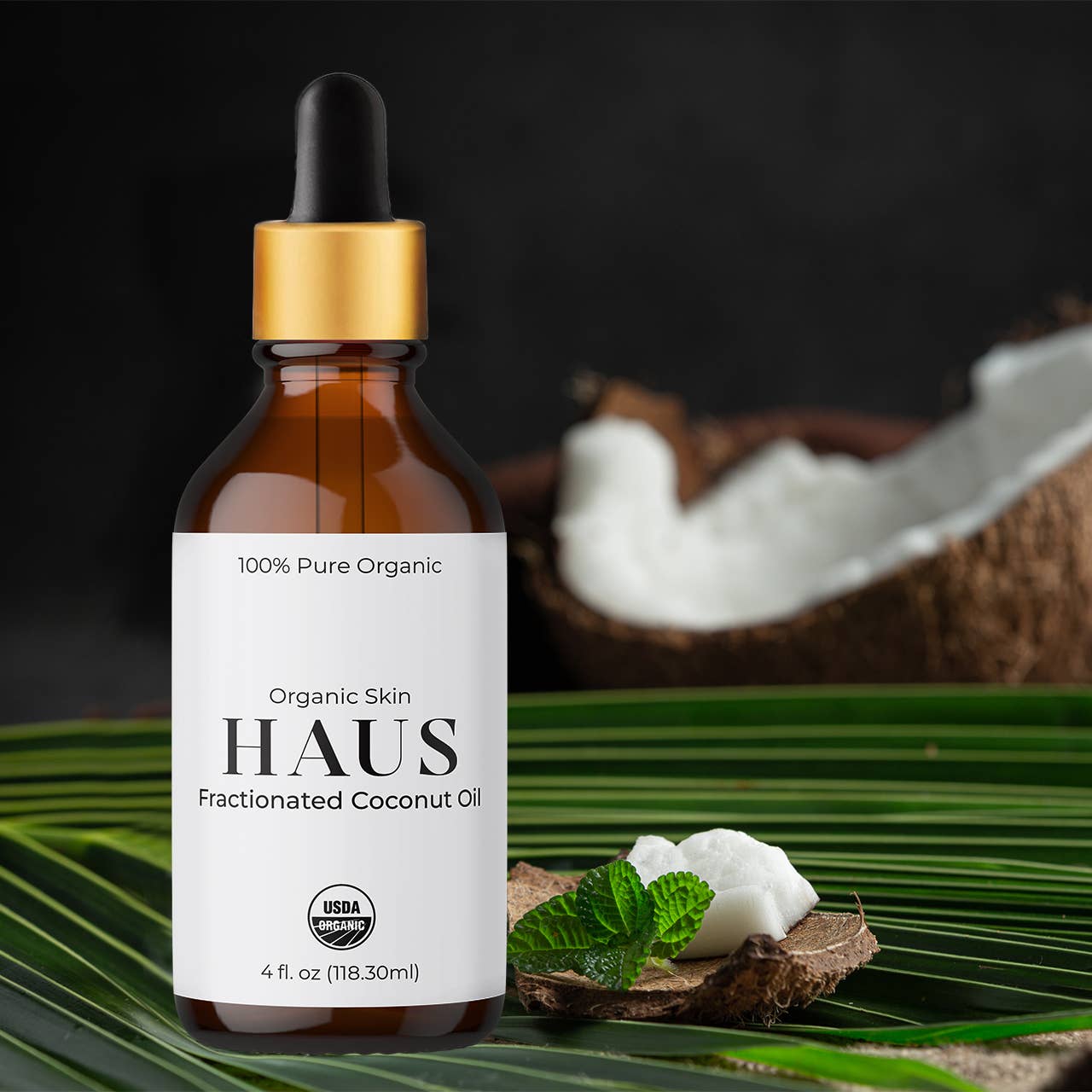 Organic MCT 60/40 Fractionated Coconut Oil - 4oz: Retail Product