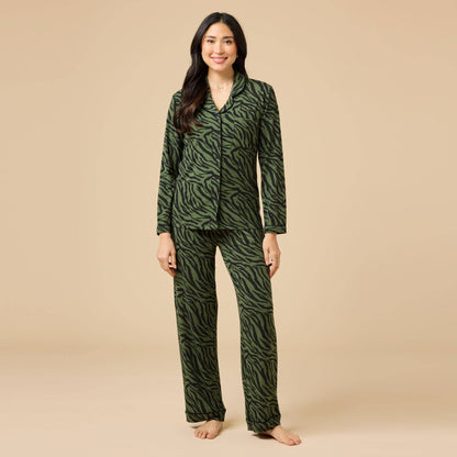 Sleep Soft Slim Notch Collar PJ Set in Prints and Solids