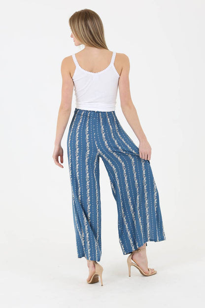 25P63-W738 SLIT FRONT WIDE LEG PANTS