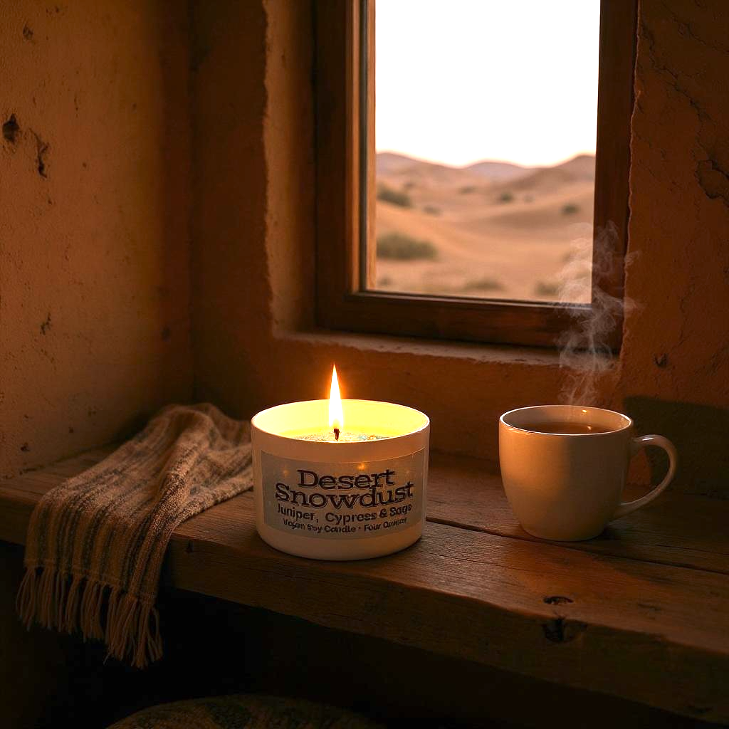 Desert Snowdust Candle | Juniper, Cypress & Sage | Christmas