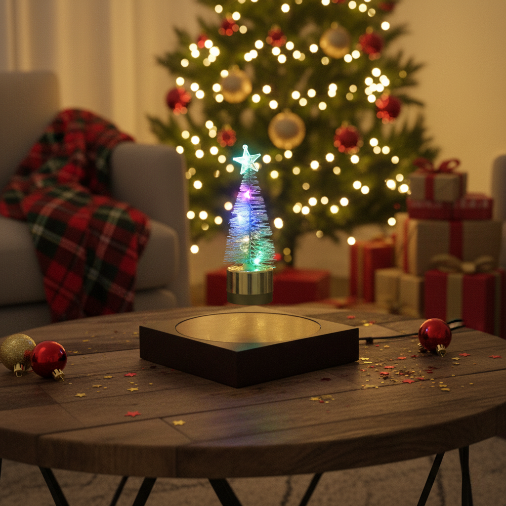 Levitating LED Christmas Tree Table Lamp