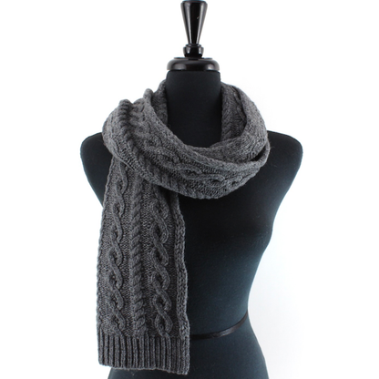 S24152A Cable Knit Scarf
