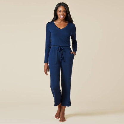 Natalie - Classic V-Neck PJ Set