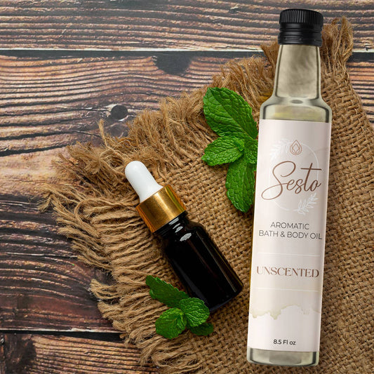 Sesto Aromatic Bath & Massage Oil - Unscented - 8.5oz