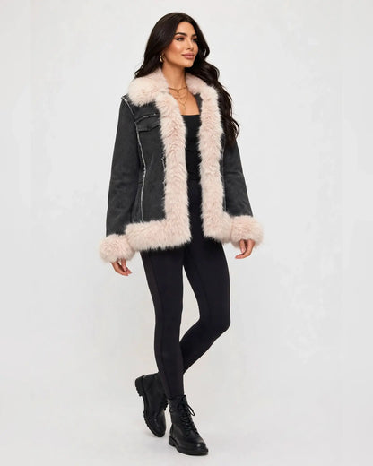 CLADC0012: Tundra Denim Luxury Coat