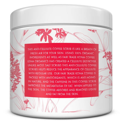 Esna Organics Anti-Cellulite Coffee Scrub - 16oz: Retail Product