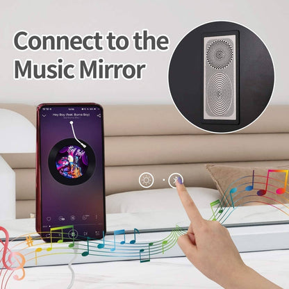 Vanity Mirror Lights And Bluetooth Speaker 32x23 Inches