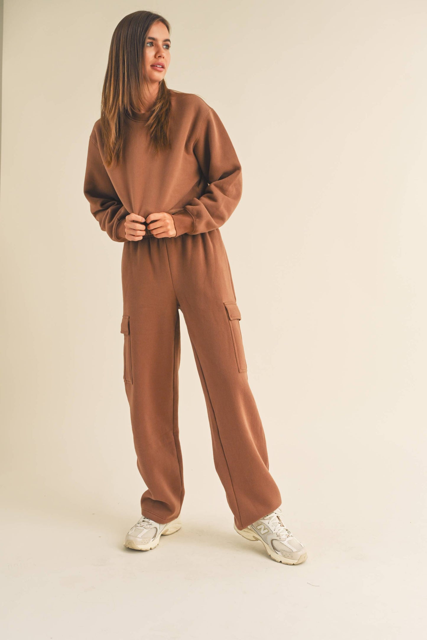 CARGO POCKET SWEATPANTS: BLACK / L P3135ST