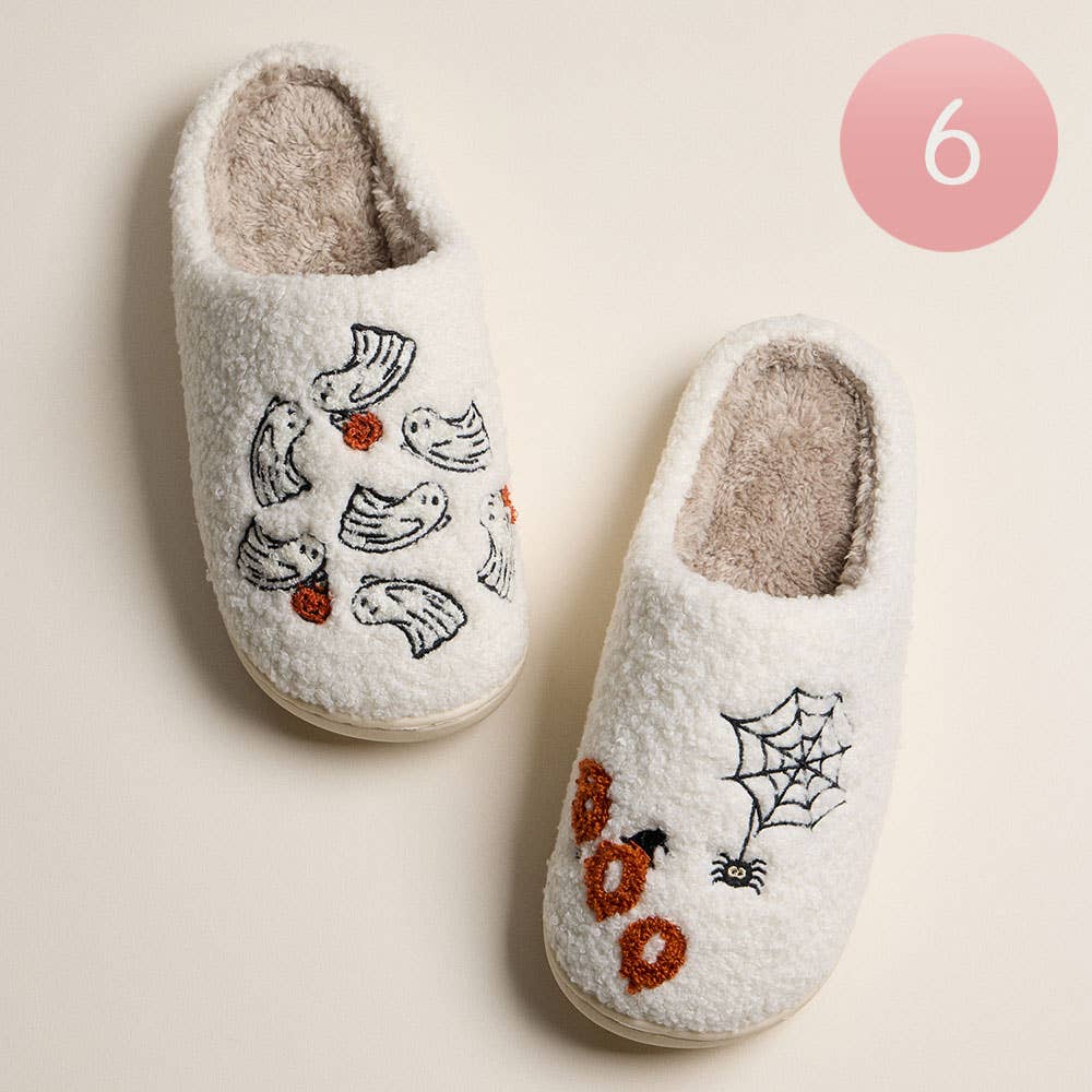 6Pairs - Spooky Cute Indoor Slippers