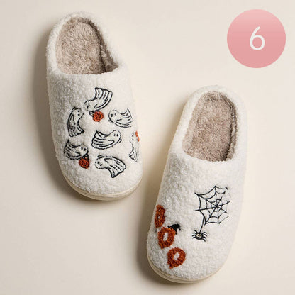 6Pairs - Spooky Cute Indoor Slippers