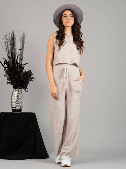 NYB2670-AVERY SWEATER PANTS-BLUSH SNOW: L